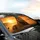 Majestic Lion Golden Savanna Sunset High Contrast - Wildlife Lover Gift Car Sunshade - 6