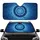 Blue Geometric Vortex Optical Illusion - Everyday Travel Gift Car Sunshade - 1