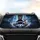 Doberman Sphynx Cat Steering Wheel Lightning - Adventure Lover Travel Essentials Car Sunshade - 4
