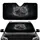 Highly Detailed Snarling Black White Jaguars Fangs Bared - Wildlife Lover Gift Car Sunshade - 1