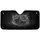 Highly Detailed Snarling Black White Jaguars Fangs Bared - Wildlife Lover Gift Car Sunshade - 3
