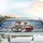 Skeletons Santa Hat Steering Wheel Gift Box Snowflakes - Christmas Holiday Travel Gift for Skeleton Lovers Car Sunshade - 5