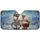 Skeletons Santa Hat Steering Wheel Gift Box Snowflakes - Christmas Holiday Travel Gift for Skeleton Lovers Car Sunshade - 3