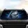 Majestic Siberian Husky Blue Eyes Aurora Night - Wildlife Lover Gift Car Sunshade - 4