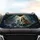 Four Large Jungle Cats Bioluminescent Rainforest - Wildlife Lover Gift Car Sunshade - 4