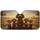 Poodle Family Road Trip Sunset - Dog Lover Travel Essentials Gift Car Sunshade - 3