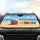 Striped Beach Ball Assorted Flip Flops Sandy Beach Ocean - Summer Road Trip Essentials Car Sunshade - 4