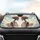 Romantic Skeletons Rose Crowns Everlasting Love Gift for Anniversary Couples Car Sunshade - 4