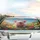 Smiling Baby Pig Colorful Wildflower Field Blue Sky - Car Decor Gift for Animal Lovers Car Sunshade - 5