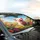 Smiling Baby Pig Colorful Wildflower Field Blue Sky - Car Decor Gift for Animal Lovers Car Sunshade - 6
