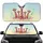 Giraffes in Sunglasses Sunny Day - Wildlife Lover Travel Essentials Gift Car Sunshade - 1