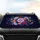 Lavender Coral Magenta Blossoms Berry Clusters Botanical Fronds - Travel Essentials Car Sunshade - 4