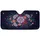 Lavender Coral Magenta Blossoms Berry Clusters Botanical Fronds - Travel Essentials Car Sunshade - 3