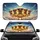 Fluffy Yellow Ducklings Sunglasses Bow Ties Golden Blue Sky - Vehicle Decor Gift for Wildlife Lovers Car Sunshade - 1