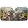 Fluffy Bichon Frise Dogs Green Hills Blue Sky Road Trip Adventure - Dog Lover Gift Car Sunshade - 3