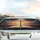 Wooden Cross Holy Bible Sunset Mountains - Spiritual Inspiration Gift Car Sunshade - 5
