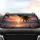 Palm Tree Tropical Sunset Ocean Beach - Beach Lover Gift Car Sunshade - 4