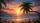 Palm Tree Tropical Sunset Ocean Beach - Beach Lover Gift Car Sunshade - 7