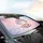 Glowing Pearl Seashell Pink Starfish - Underwater Celestial Car Decor Car Sunshade - 6