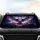 Owl Outstretched Wings Gnarled Branch Glowing Orbs - Fantasy Art Lover Gift Car Sunshade - 4