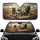 Five Adventuring Cats Navigational Map Mountain Vista - Adventure Travel Gift Car Sunshade - 1