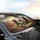 Five Adventuring Cats Navigational Map Mountain Vista - Adventure Travel Gift Car Sunshade - 6