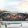 Majestic Monarch Butterfly Lush Peonies Fantasy Garden - Nature Lover Gift Car Sunshade - 5
