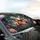 Majestic Monarch Butterfly Lush Peonies Fantasy Garden - Nature Lover Gift Car Sunshade - 6
