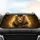 Majestic Golden Lion Black Cat Lyotta - Wildlife Lover Car Decor Gift Car Sunshade - 4