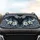 Black Bat Orange Eyes Lilies Art Nouveau Mosaic Swirls - Wildlife Lover Gift Car Sunshade - 4