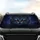 Piercing Electric Blue Feline Eyes Tabby Fur Muzzle Cosmic Nebula - Powerful Mystery Lover Car Decor Car Sunshade - 4