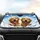 Golden Retrievers Squinting Tongue Out Blue Sky - Dog Lover Gift Car Sunshade - 4