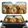 Joyful Golden Retriever Puppies Pastoral Landscape - Dog Lover Gift Car Sunshade - 1