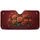 Realistic Orange Roses Green Leaves Garden Car Decor Gift Car Sunshade - 3