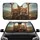 Realistic Brown Tabby Ginger Cats Open Road Trip Journey - Cat Lover Gift Car Sunshade - 1