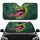 Lime Green Monster Face With Jagged Teeth And Bloodshot Eyes - Everyday Car Style Car Sunshade - 1