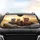 Tabby Cats Driving Open Vehicle Rolling Hills Road Trip Adventure Gift Car Sunshade - 4