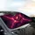 Intricate Swirling Agate Nebulae Luminous Formations - Car Interior Decor Gift for Space Fan Car Sunshade - 6