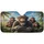 Chimpanzees Glasses Steering Wheel Tropical Scene - Wildlife Lover Gift Car Sunshade - 3