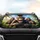 Chimpanzees Glasses Steering Wheel Tropical Scene - Wildlife Lover Gift Car Sunshade - 4