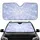 Shifting Iridescent Geometric Facets - Modern Decor Gift Car Sunshade - 1
