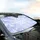 Shifting Iridescent Geometric Facets - Modern Decor Gift Car Sunshade - 6