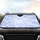 Shifting Iridescent Geometric Facets - Modern Decor Gift Car Sunshade - 4