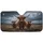 Highland Cow Moorland Landscape - Farmhouse Car Decor Gift for Cow Lover Car Sunshade - 3
