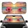 Fuchsia Hibiscus Tropical Sunset Beach - Beach Lover Travel Essentials Car Sunshade - 1