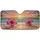 Fuchsia Hibiscus Tropical Sunset Beach - Beach Lover Travel Essentials Car Sunshade - 3