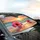 Fuchsia Hibiscus Tropical Sunset Beach - Beach Lover Travel Essentials Car Sunshade - 6