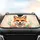Smiling Fox Heterochromia Squirrel Leaves - Car Interior Accessory Wildlife Gift Car Sunshade - 4