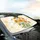 Golden Yellow Daisy Dragonfly Lavender Wildflower - Botanical Nature Lover Gift Car Sunshade - 6
