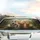 Joyful Husky Golden Retriever Dogs Forest Mountain Adventure - Wildlife Lover Gift Car Sunshade - 5
